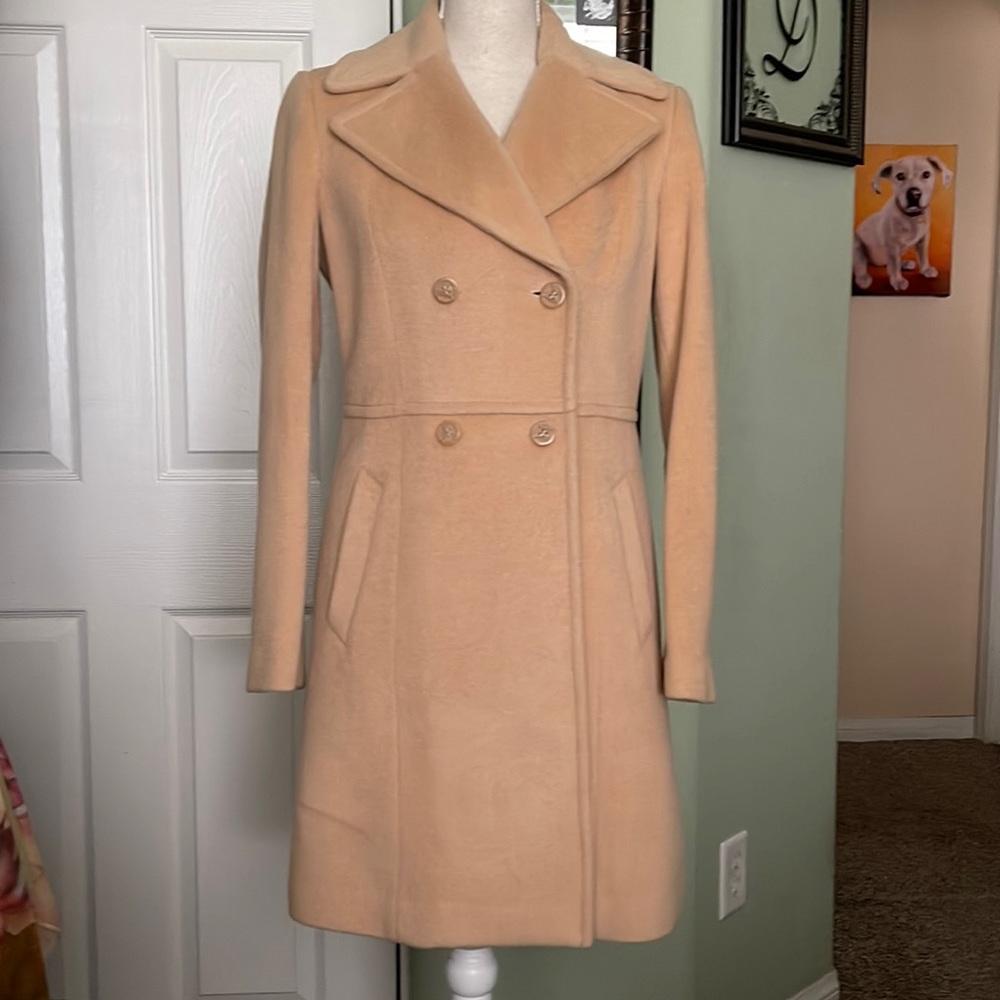 Cole Haan Wool/Silk Coat Camel 4